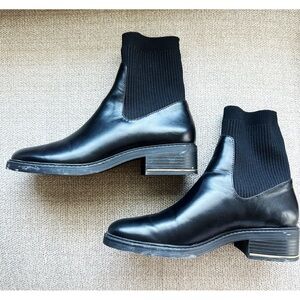 Zara Black Sock Boots